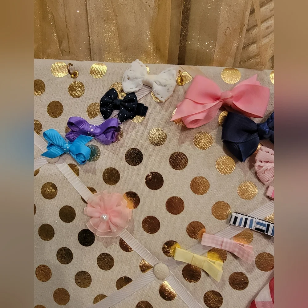 Little Girls Bandana, Hair Bows And Hair Clips